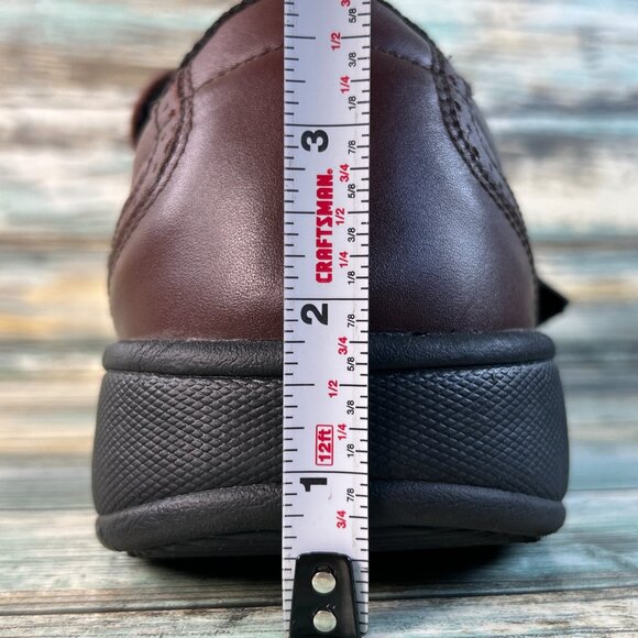 Orthofeet Lincoln Center Monk Strap Loafer Sz 9 Wide Brown Leather Comfort Shoes - Picture 10 of 12
